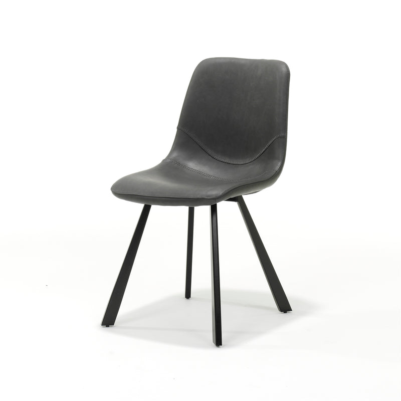 Stoel Bari | STOF VINTAGE (PU) | 56 cm cm | Zwart Zwart