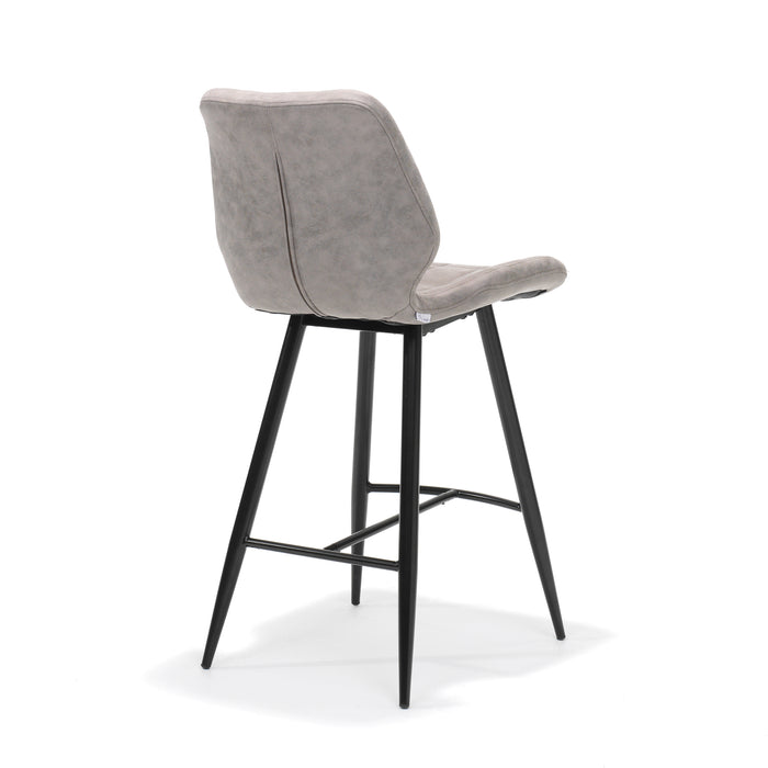 Barkruk Borgo | STOF SOFT | zwart Pebble