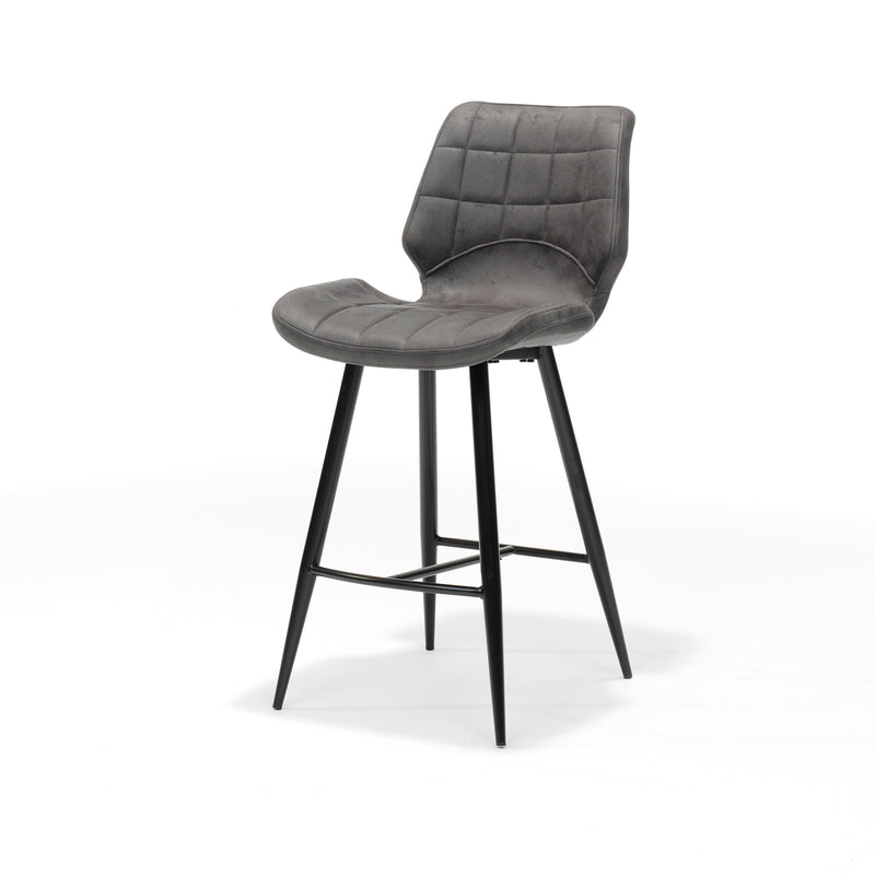 Barkruk Borgo | STOF SOFT | zwart Antraciet