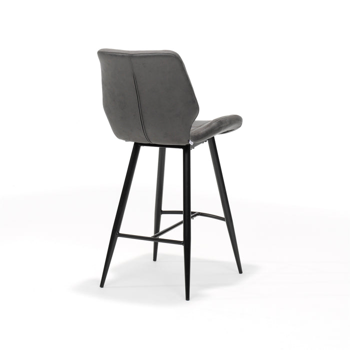 Barkruk Borgo | STOF SOFT | zwart Antraciet