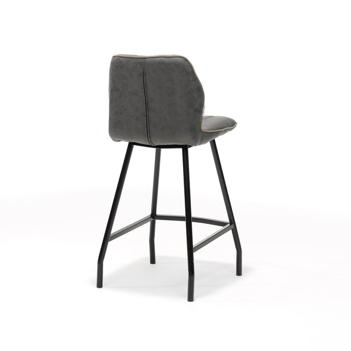 Barkruk Gino | STOF SOFT | zwart Antraciet