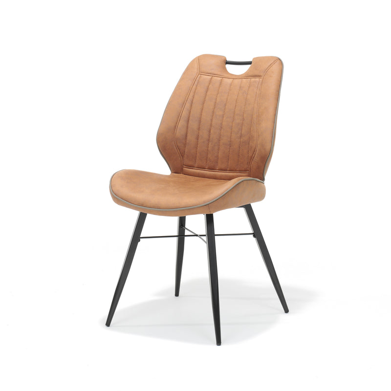 Stoel Quattro | STOF SOFT | 64 cm cm | zwart Cognac