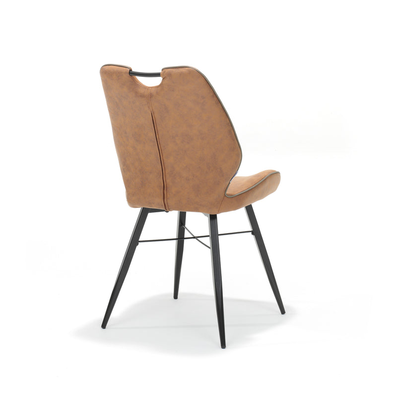 Stoel Quattro | STOF SOFT | 64 cm cm | zwart Cognac