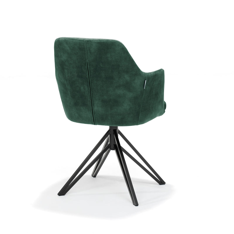 Eetkamerstoel Calvin | Hunter | Zwart frame
