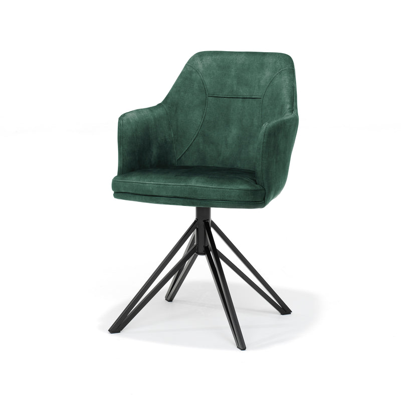 Eetkamerstoel Calvin | Hunter | Zwart frame
