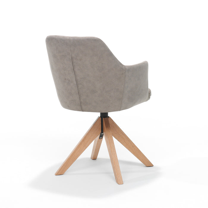 Eetkamerstoel Calvin | Pebble | Eiken frame