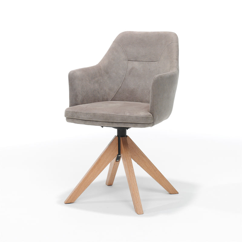 Eetkamerstoel Calvin | Pebble | Eiken frame