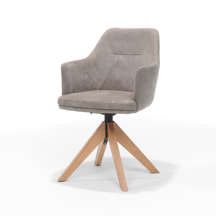 Eetkamerstoel Calvin | Pebble | Eiken frame