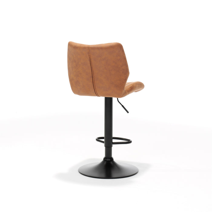 Barkruk Bobby | STOF SOFT | zwart Cognac