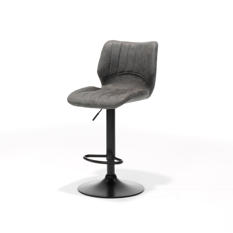 Barkruk Bobby | STOF SOFT | zwart Antraciet