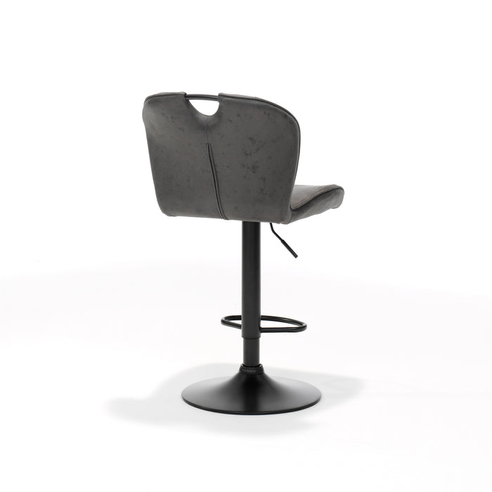 Barkruk Cordoba | STOF SOFT | zwart Antraciet