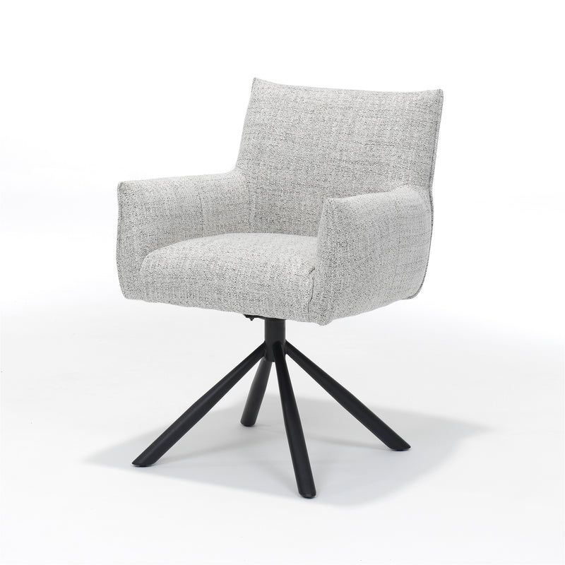 Focus | STOF OASIS | armstoel Bisque draaivoet zwart
