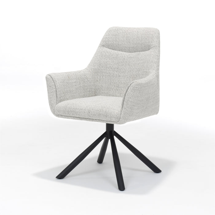 Eetkamerstoel Boston | Armleuning | Stof Oasis Natural