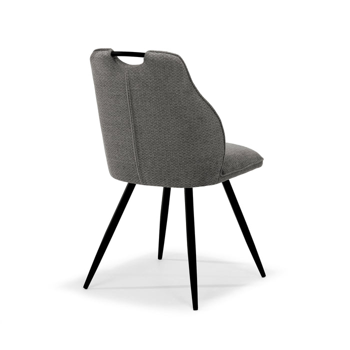 Eetkamerstoel Adele | Stof Retro Bliss | #93 Antraciet