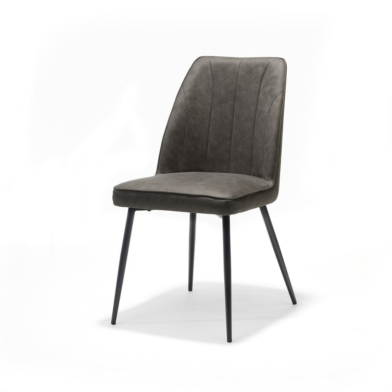 Stoel Paula | STOF SOFT | zwart Antraciet