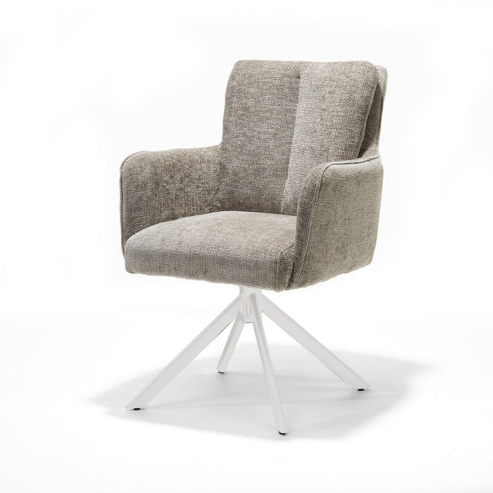 Eetkamerstoel Alex | Ecru | Beige frame