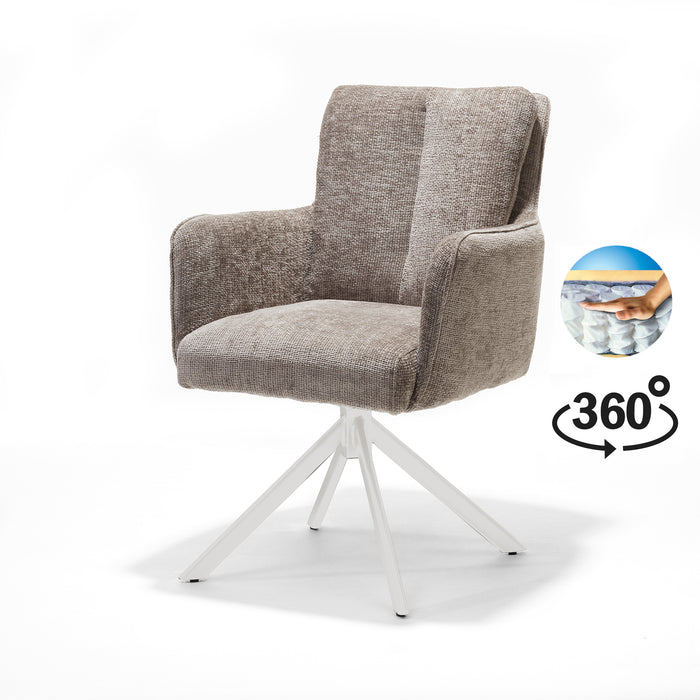 Eetkamerstoel Alex | Natural | Beige frame