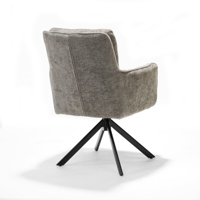 Eetkamerstoel Alex | Ecru | Zwart frame