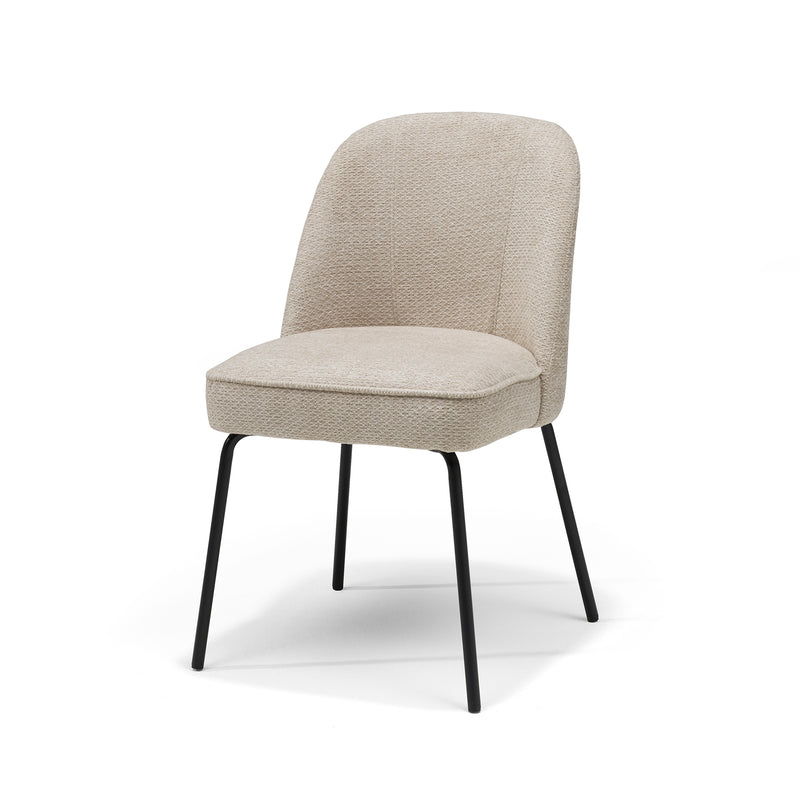 Stoel Luxor | STOF RETRO BLISS | Zwart #03 Naturel UKFR