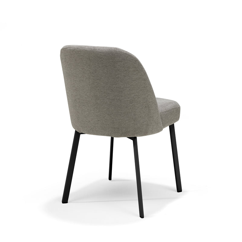 Stoel Luxor 2 | STOF MITO | 2 Ovaal Zwart #109 Desert