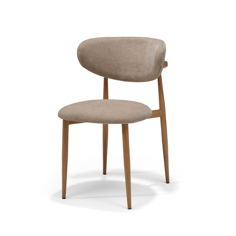 Dalton | STOF VIBE | stoel #21 Taupe Metaal frame Eiken Naturel