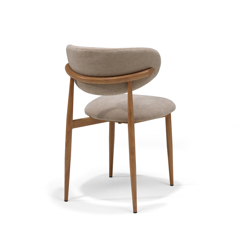 Dalton | STOF VIBE | stoel #21 Taupe Metaal frame Eiken Naturel