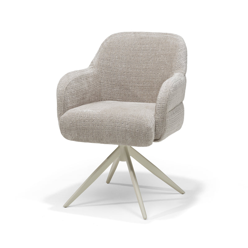 Austin | STOF CREMONA | armstoel #04 Natural 360 Draaibaar frame Beige P03