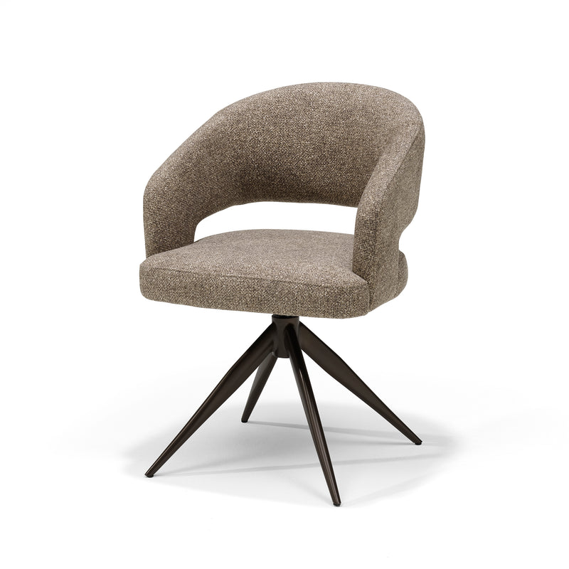 Swing | STOF LEO | armstoel Beige Relax functie frame Anodic Brown