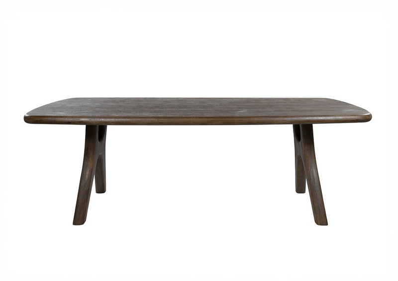 Eettafel Addo | Eetkamertafel 220, langwerpig met ronde hoeken, Mango Espresso Brown