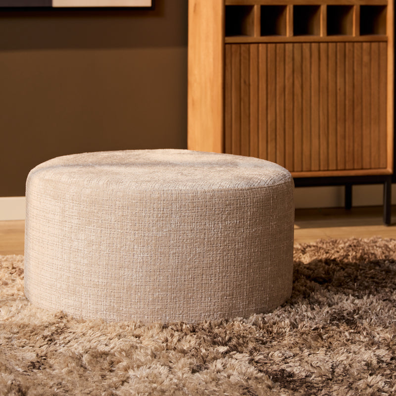 My MySofa | Sofa Hocker Rond 60 cm Cremona 02 Beige