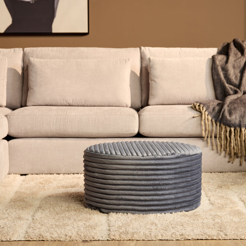 My Sofa | Hocker Rond 60 cm Tilia 85 Antraciet