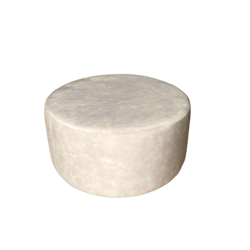 My MySofa | Sofa Hocker Rond 80 cm Adore 102 Crème
