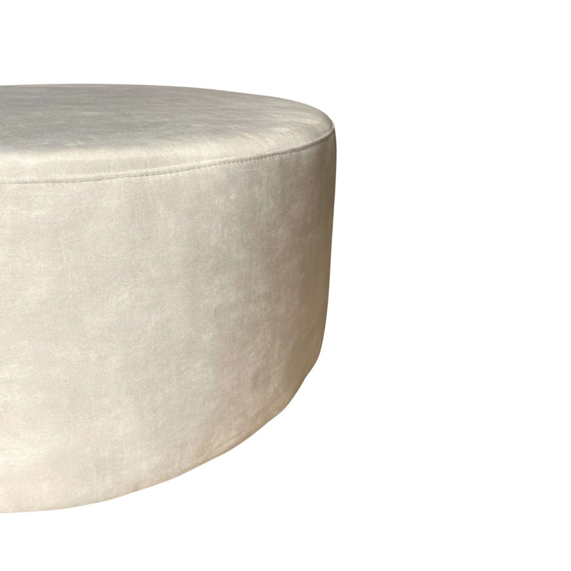 My MySofa | Sofa Hocker Rond 80 cm Adore 102 Crème
