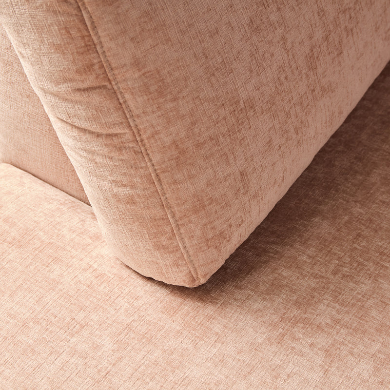 MySofa Alma | Hoekbank Roze 2,5 zits+Divan Rechts