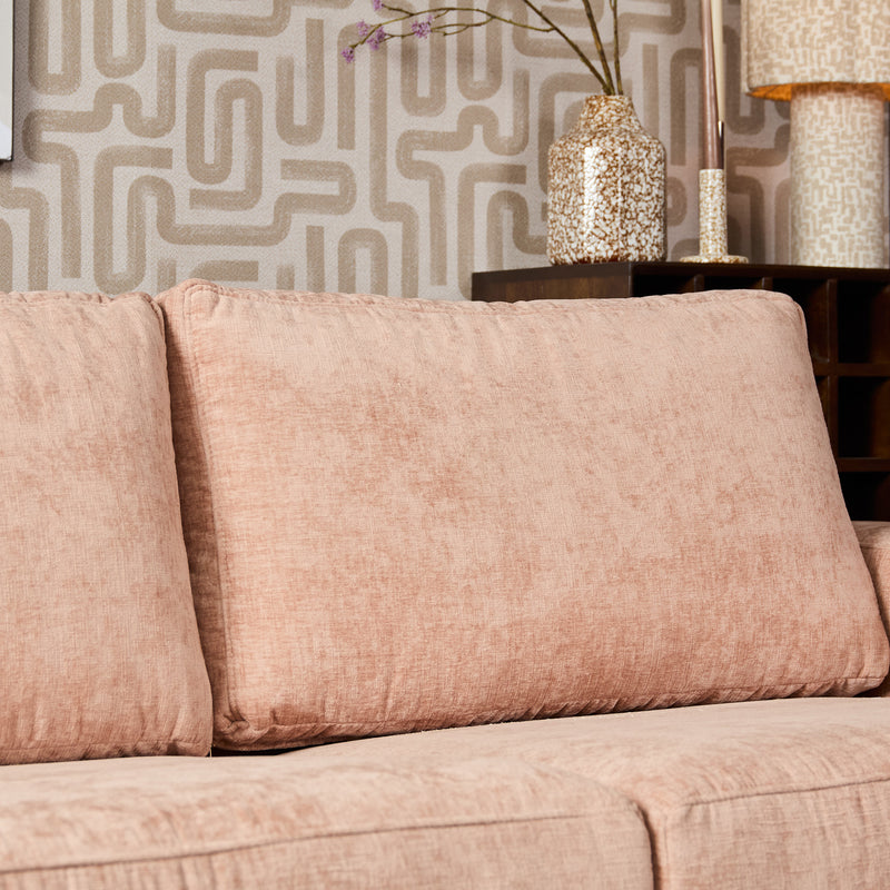 MySofa Alma | Hoekbank Roze 2,5 zits+Divan Rechts