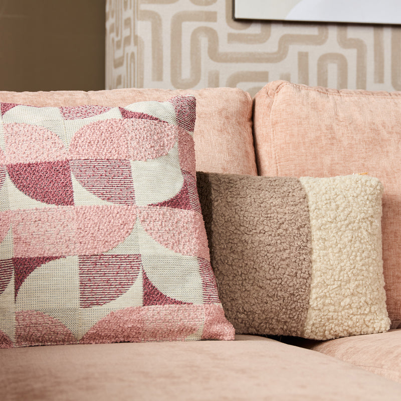 MySofa Alma | Hoekbank Roze 2,5 zits+Divan Rechts