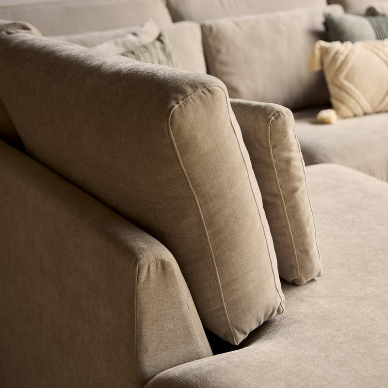 MySofa Jesse | Ottomane Links + 2,5 zits Beige