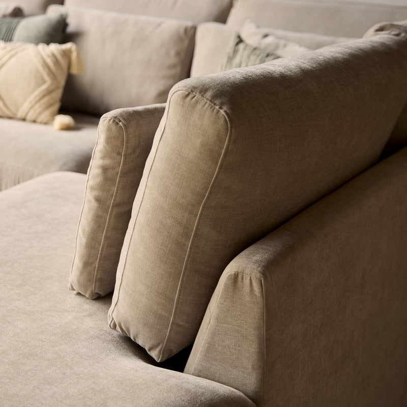 MySofa Jesse | 2,5 zits + Ottomane Rechts Beige