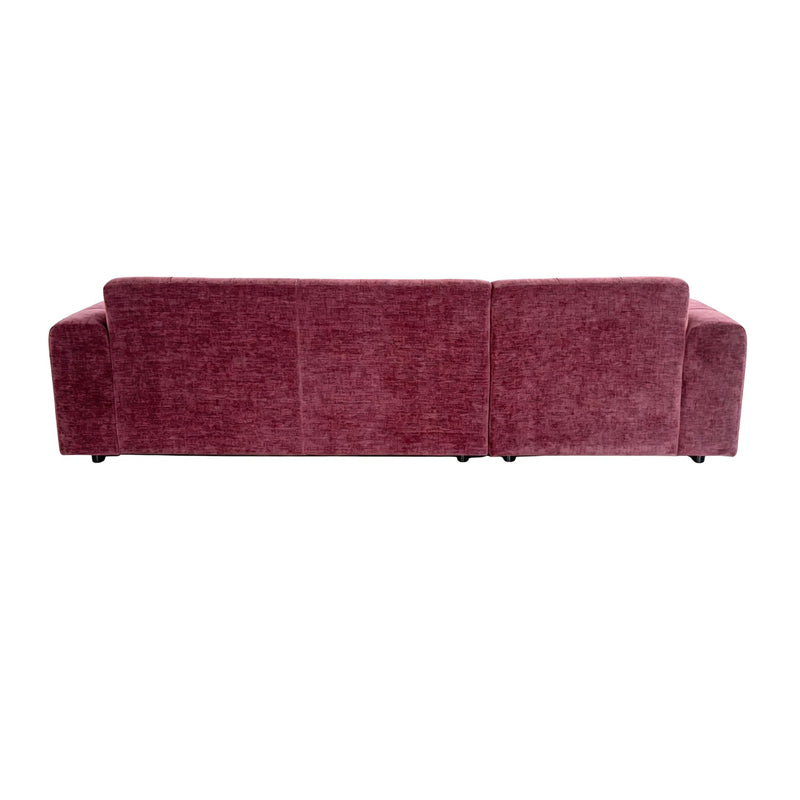 MySofa Ruby | 100%PES | Hoekbank Paars Lounge L + 2,5 zits AR