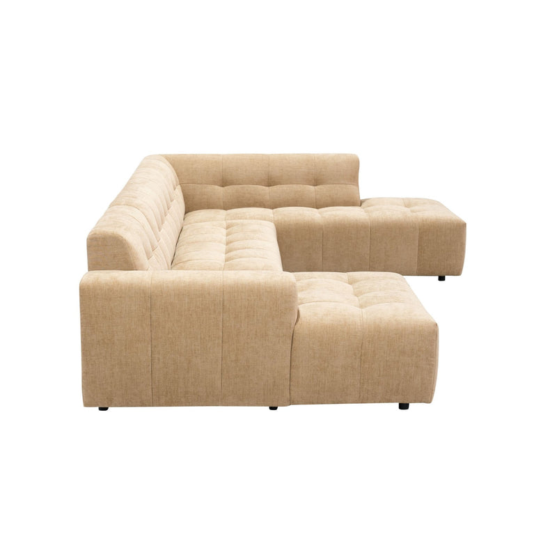 MySofa Ruby | 100%PES | U bank Camel Lounge L + 2,5 + Ottomane R