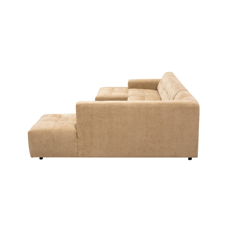 MySofa Ruby | 100%PES | U bank Camel Lounge L + 2,5 + Ottomane R