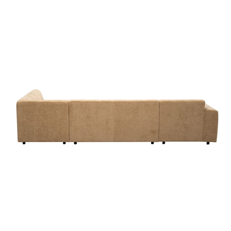 MySofa Ruby | 100%PES | U bank Camel Lounge L + 2,5 + Ottomane R