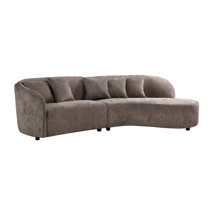 MySofa Novi | Hoekbank Grijs 3 zits + Lounge R