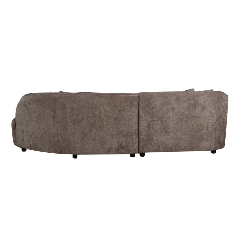 MySofa Novi | Hoekbank Grijs 3 zits + Lounge R