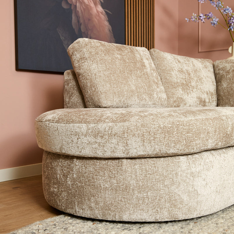 MySofa Alma | Beige Divan Links + 2,5 zits