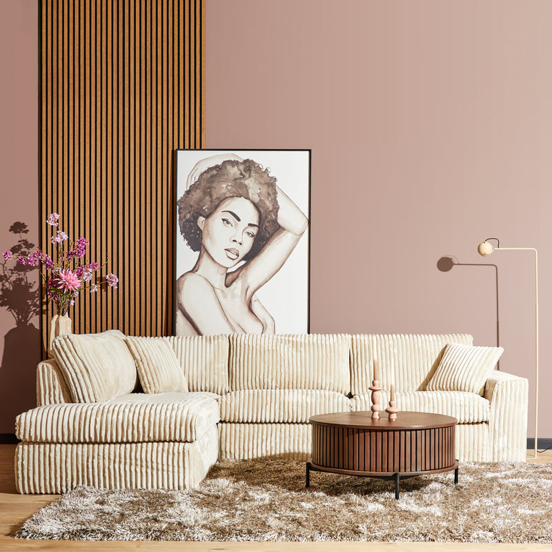 Hoekbank MySofa Teddy | Rechts | Antraciet 2,5 zits + Divan 5 jaar garantie