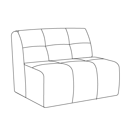 Hoekbank Wave | Meerdere vormen | Meerdere kleuren