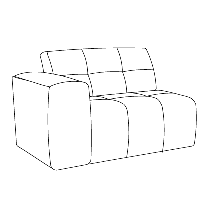 Hoekbank Wave | Meerdere vormen | Meerdere kleuren