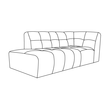 Hoekbank Wave | Meerdere vormen | Meerdere kleuren