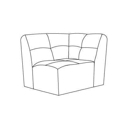 Hoekbank Wave | Meerdere vormen | Meerdere kleuren